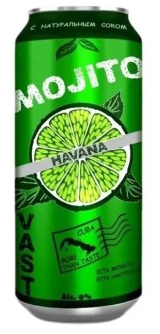 Напиток ВАСТ МОХИТО Гавана 0,45 жб 1/12